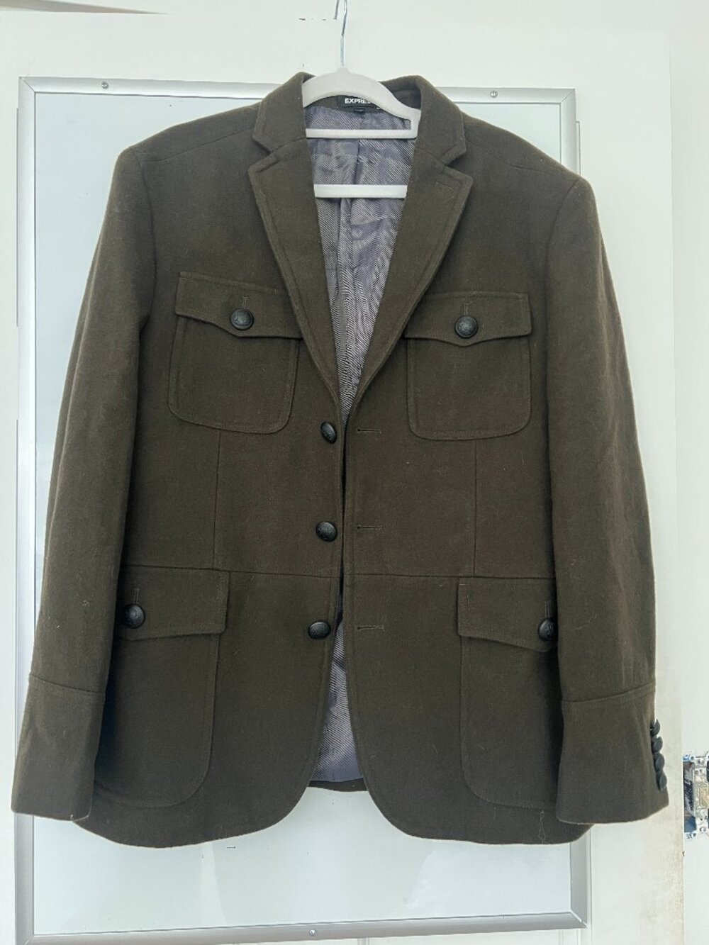 Express Brown Military Style Jacket